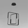 LAMPADARIO A SOSPENSIONE LED 64 W QUADRATI EFFETTO CRISTALLO MODERNO NERO 32194