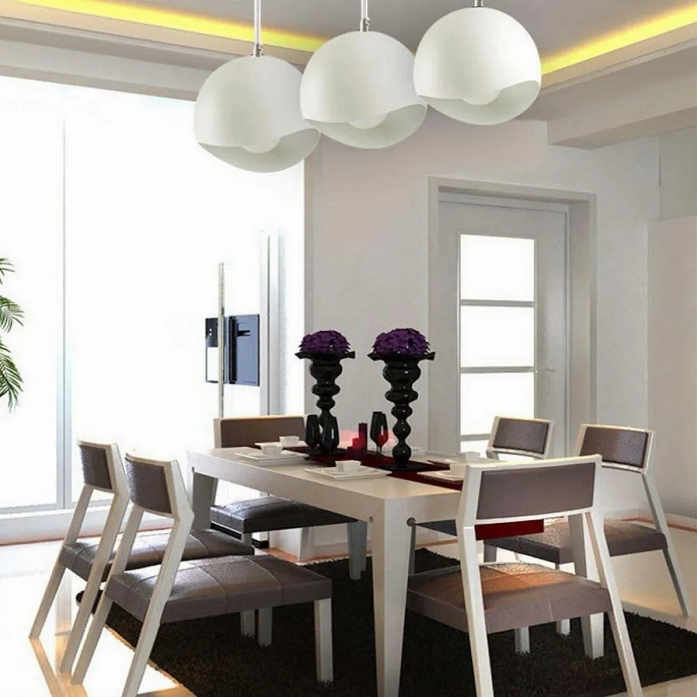 LAMPADARIO A SOSPENSIONE IN METALLO PENDENTE FORMA DI GUSCIO D’UOVO LUCE E27 B93