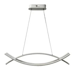 LAMPADARIO A SOSPENSIONE LED 2 LINEE CURVE BIANCO 42W CCT TRE TONALITA' DI LUCE LP-27-B3C