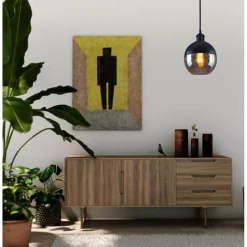 LAMPADARIO A SOSPENSIONE VINTAGE DA SOFFITTO ATTACCO E27 EFFETTO AMBRATO LP-12N