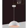 LAMPADARIO A SOSPENSIONE SOFFITTO E27 PARALUME CUPOLA IN FERRO ELEGANTE IP20 B92