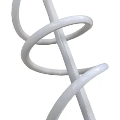 LAMPADARIO A SOSPENSIONE LED 65W BIANCO SPIRALE ONDULATO LUCE 6500K VORTICE ORIZZONTALE 32439