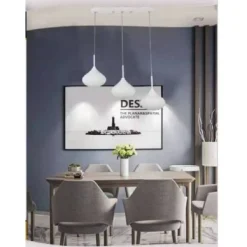 LAMPADARIO DA SOFFITTO A SOSPENSIONE DESIGN 3 GOCCE 36W-72W 3000K-6500K B03