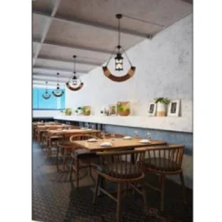 LAMPADARIO DA SOFFITTO A SOSPENSIONE ATTACCO E27 STILE RETRÒ VINTAGE LAMPADA B51