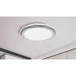 LAMPADARIO DA SOFFITTO PLAFONIERA LED 46WATT DIMMERABILE 3 TONI DI LUCE PN-10-3C