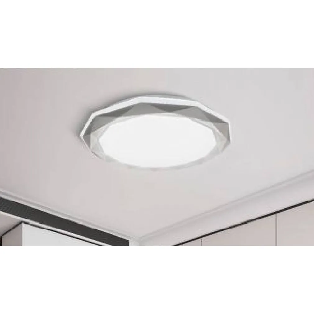LAMPADARIO DA SOFFITTO PLAFONIERA LED 46WATT DIMMERABILE 3 TONI DI LUCE PN-10-3C