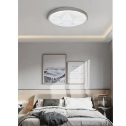 LAMPADARIO DA SOFFITTO PLAFONIERA CON 3 COLORI DI LUCE DESIGN MODERNO 60W PN093C
