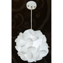 LAMPADARIO LAMPADA A SOSPENSIONE ROTONDO MODERNO EFFETTO ORIGAMI FANTASIA E27