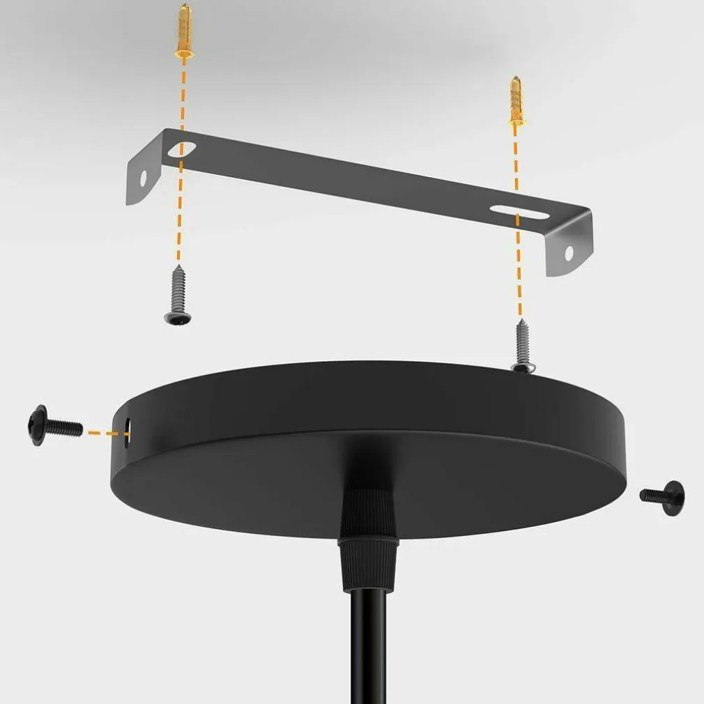 LAMPADARIO LAMPADA SOSPENSIONE PIRAMIDE 25CM DESIGN MODERNO PARALUME NERO