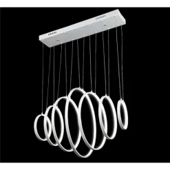 LAMPADARIO LAMPADA SOSPENSIONE ANELLI LUCE LED BIANCO FREDDO SOFFITTO PENDENTE