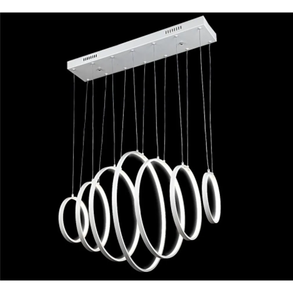 LAMPADARIO LAMPADA SOSPENSIONE ANELLI LUCE LED BIANCO FREDDO SOFFITTO PENDENTE