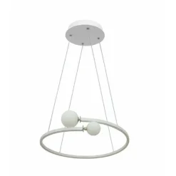 LAMPADARIO LED 34 W A SOSPENSIONE DESIGN MODERNO IN ALLUMINIO PVC LUCE 6500K A58