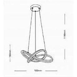 LAMPADARIO LED A SOSPENSIONE MODERNO INTRECCIATO BIANCO 60W 3 COLORI LUCE A50-B3C