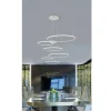 LAMPADARIO LED A SOSPENSIONE MODERNO CON 3 ANELLI 52 W LUCE 6500K 4000K 3000K A16
