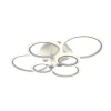 LAMPADARIO LED CCT 3 TONALITÀ 3000K-6500K PLAFONIERA 51W CON 6 CERCHI DESIGN MODERNO C08-3C