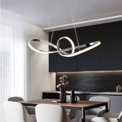 LAMPADARIO LED INTRECCIATO A FIOCCO A SOSPENSIONE 60W CCT 3 COLORAZIONE LUCE A59-A3C