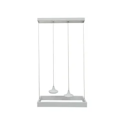 LAMPADARIO LED MODERNO MINIMAL LAMPADA SOSPENSIONE 32 W LUCE FREDDA LP-08 BIANCO