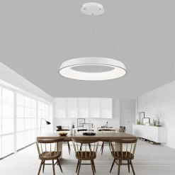 LAMPADARIO LED 43W TRE COLORAZIONI LUCE LAMPADA DA SOFFITTO ULTRA MODERNO A71-3C