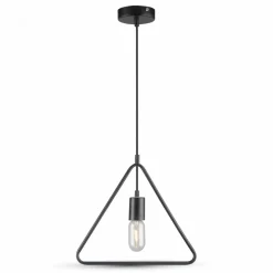 LAMPADARIO METALLO GEOMETRICO FORMA DI TRIANGOLO PENDENTE A SOSPENSIONE VT-3838
