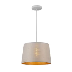 LAMPADARIO MINIMAL A SOSPENSIONE IN METALLO OPACO CON INTERNO RAMATO ATTACCO E27 IP20 A73