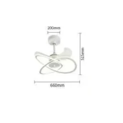 LAMPADARIO MODERNO LED AD INTRECCIO CON VENTILATORE A SOFFITTO DIMMERABILE 60005