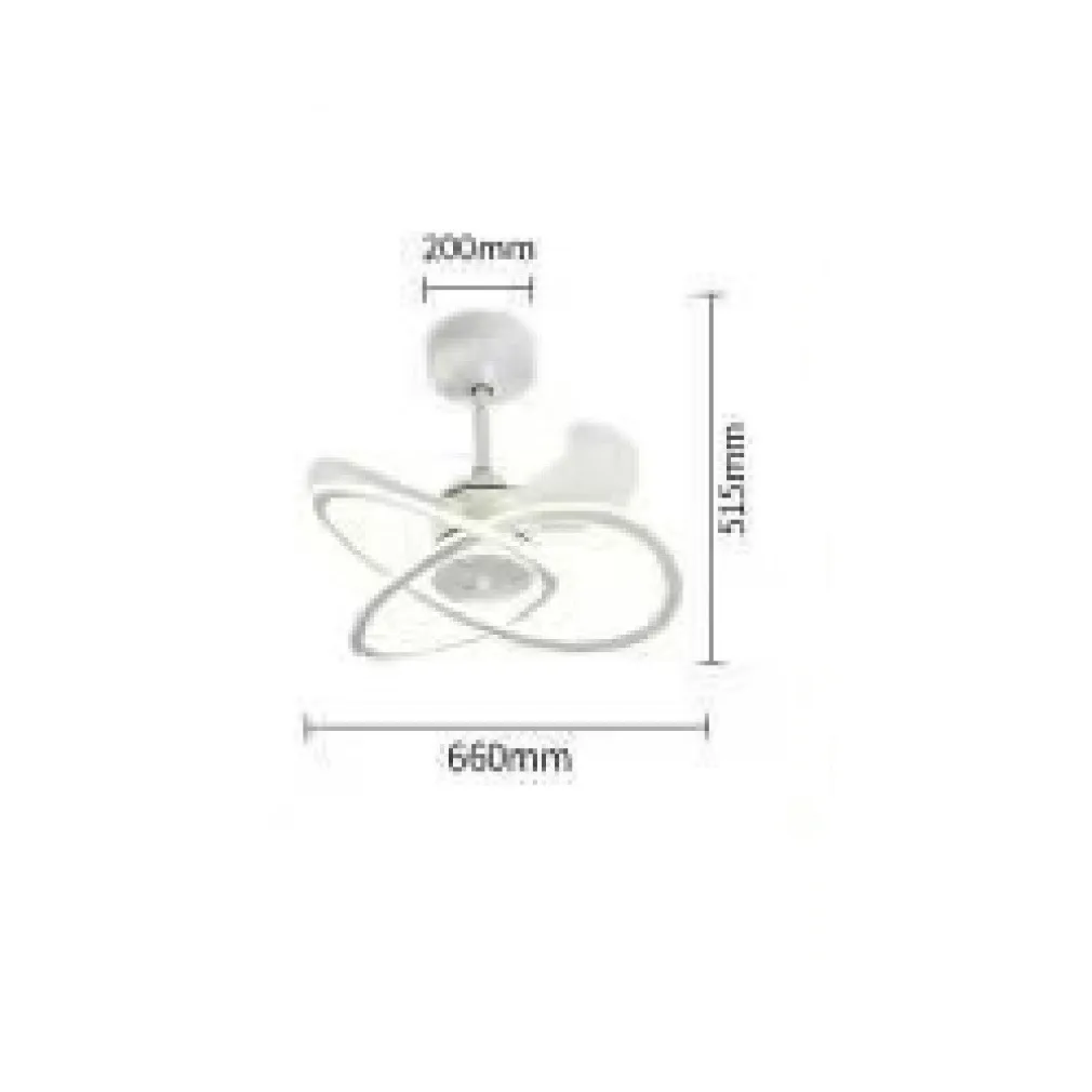 LAMPADARIO MODERNO LED AD INTRECCIO CON VENTILATORE A SOFFITTO DIMMERABILE 60005