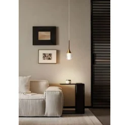 LAMPADARIO MODERNO LED 5W GLOBO LAMPADA DORATA PENDENTE LUCE 3000K 4000K 6500K LP-41