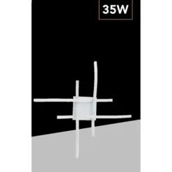 LAMPADARIO PLAFONIERA LED MODERNO A SOFFITTO 35 WATT 4 BRACCI ONDULATI CCT 3IN1 C05-3C