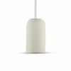 LAMPADARIO PORTALAMPADA PENDENTE LAMPADA A SOSPENSIONE COLORE BIANCO VT-7668
