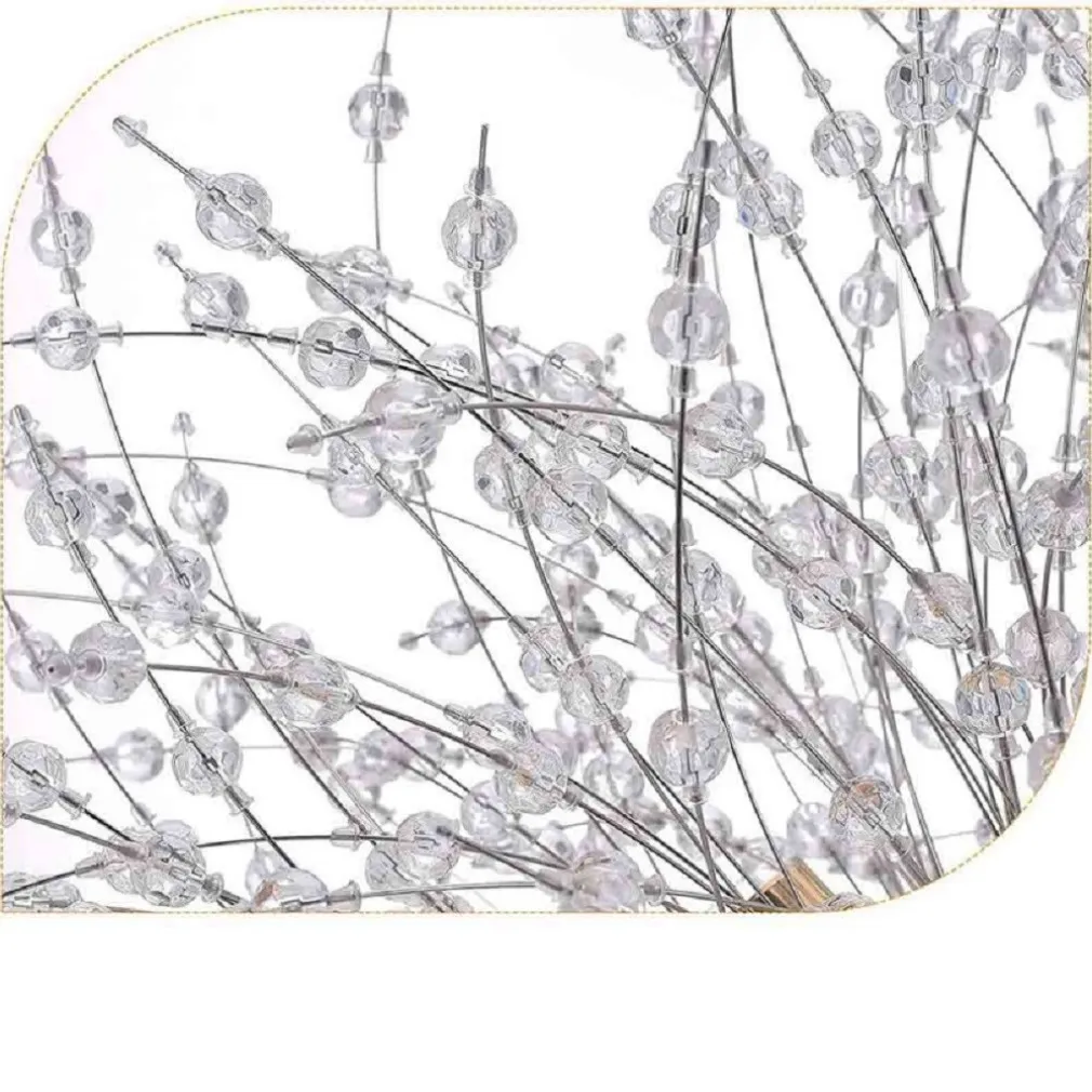 LAMPADARIO SOFFITTO PLAFONIERA ORO MODERNA CRISTALLI FUOCHI D'ARTIFICIO G9 PN-13