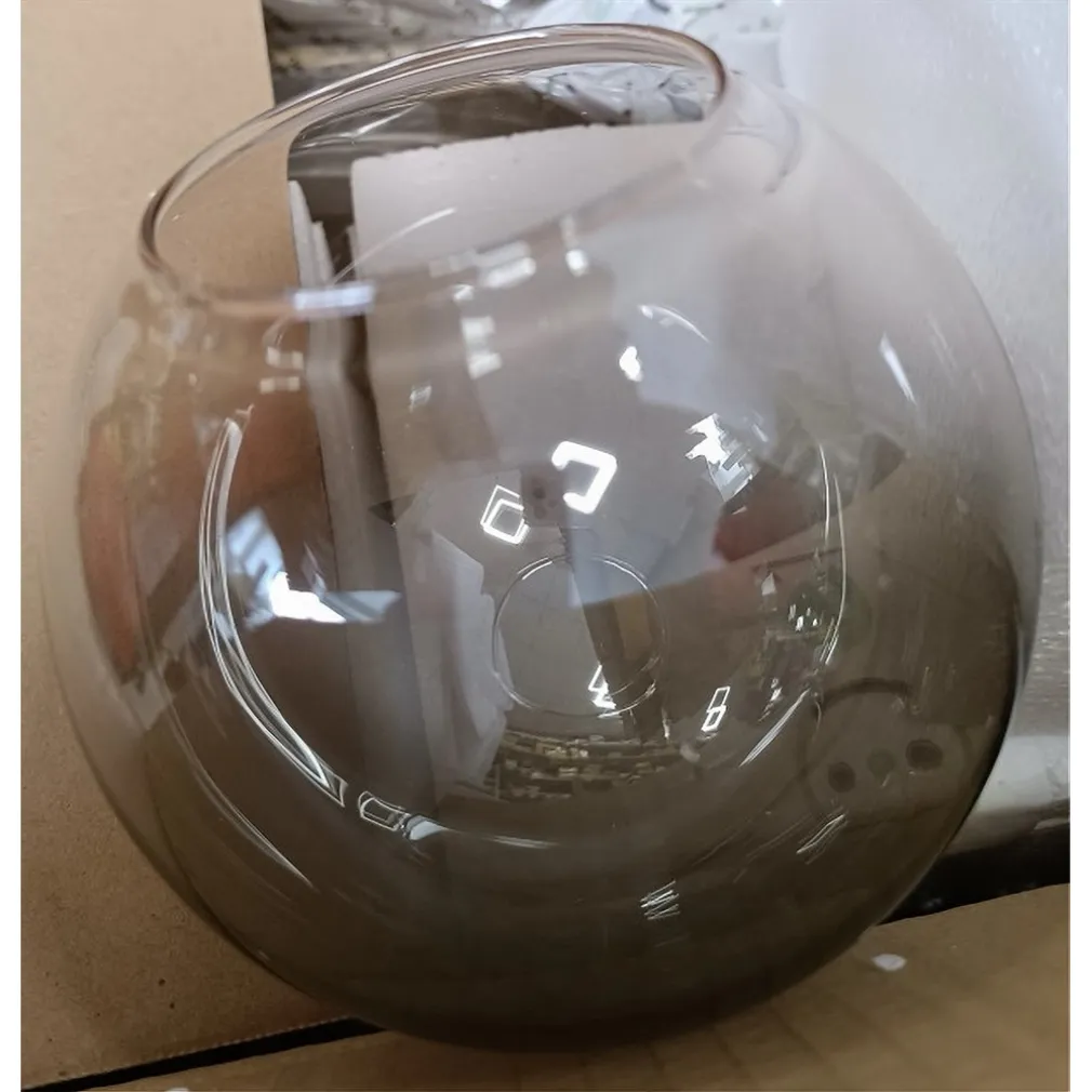 LAMPADARIO SOSPENSIONE 6 SFERE ATTACCO E27 IN VETRO LAMPADA IN METALLO ARGENTO 71652