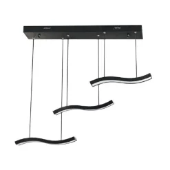 LAMPADARIO SOSPENSIONE 40 WATT PLAFONIERA 3 ONDE LAMPADA SOSPESA LUCE BIANCA B42