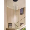 LAMPADARIO SOSPESO 105 W MODERNO PENDENTI LED NERO LUCE 4000K 6500K 3000K LP-45N