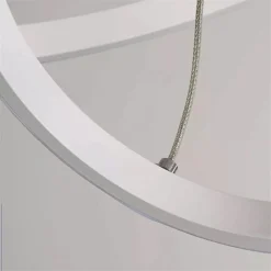 LAMPADARIO SOSPESO LED 100W 3 CERCHI PENDENTE ANELLI BIANCO LUCE 4000K MODERNO 50262