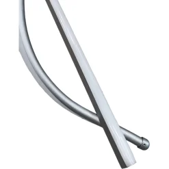 LAMPADARIO SOSPESO LED 65W ARGENTO SPIRALE ONDULATO VORTICE ORIZZONTALE LUCE 3000K-6500K 01165