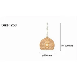 LAMPADARIO SOSPESO TONDO CUPOLA CRISTALLI LAMPADA MEZZA SFERA LUCE E27 ORO 32347