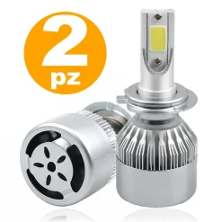 LAMPADE PER ANABBAGLIANTI E ABBAGLIANTI C6 H7 6000K LED F 36W/3800LM AUTO MOTO