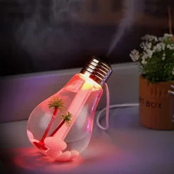 LAMPADINA DIFFUSORE UMIDIFICATORE PER AMBIENTI LED RGB AROMATERAPIA CROMOTERAPIA