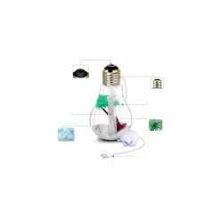 LAMPADINA DIFFUSORE UMIDIFICATORE PER AMBIENTI LED RGB AROMATERAPIA CROMOTERAPIA