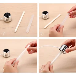 LAMPADINA DIFFUSORE UMIDIFICATORE PER AMBIENTI LED RGB AROMATERAPIA CROMOTERAPIA