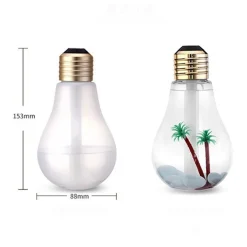 LAMPADINA DIFFUSORE UMIDIFICATORE PER AMBIENTI LED RGB AROMATERAPIA CROMOTERAPIA