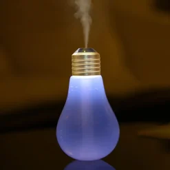 LAMPADINA DIFFUSORE UMIDIFICATORE PER AMBIENTI LED RGB AROMATERAPIA CROMOTERAPIA