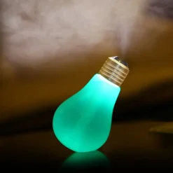 LAMPADINA DIFFUSORE UMIDIFICATORE PER AMBIENTI LED RGB AROMATERAPIA CROMOTERAPIA