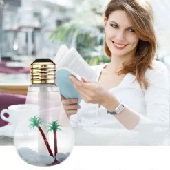 LAMPADINA DIFFUSORE UMIDIFICATORE PER AMBIENTI LED RGB AROMATERAPIA CROMOTERAPIA