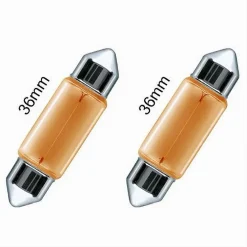 LAMPADINE POSIZIONE AUTO SV8.5 36MM 12V 5 W NO CANBUS LUCE CALDA ALOGENA L-P143