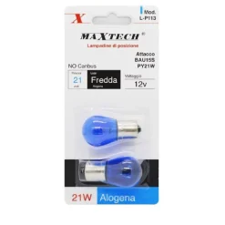 LAMPADINE POSIZIONE AUTO BAU15S PY21W 12 V LUCE FREDDA ALOGENA NO CANBUS L-P113