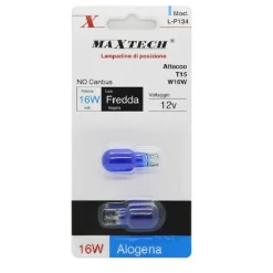 LAMPADINE POSIZIONE T15 W16W 12V AUTO 16W LUCE FREDDA ALOGENA NO CANBUS L-P134