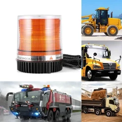 LAMPEGGIANTE EMERGENZA GIROFARO BASE MAGNETICA 12V LAMPADA AUTO HB-801F