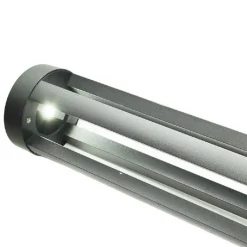 LAMPIONE GIARDINO LAMPADA 12 WATT LED TERRA ESTERNO IP65 LAMPIONCINO GRIGIO ES28