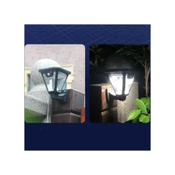 LAMPIONE LAMPADA LUCE SOLARE GIARDINO A LED SU PICCHETTO CON TELECOMANDO SENSORE